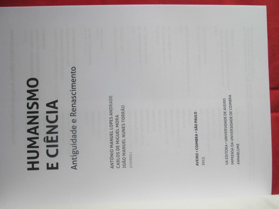 Humanismo e Ciência: Antiguidade e Renascimento - Amato Lusitano