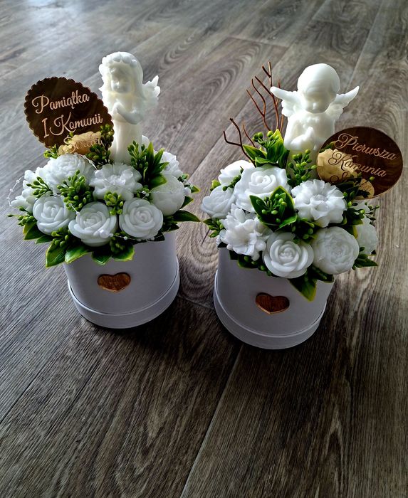 Flower Box mydlany Komunijny