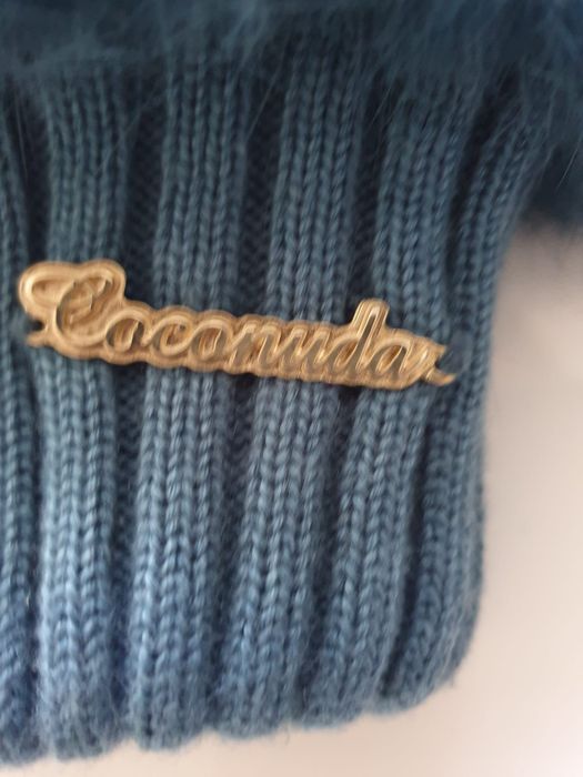 Casaco pele natural de coelho, marca italiana Coconuda