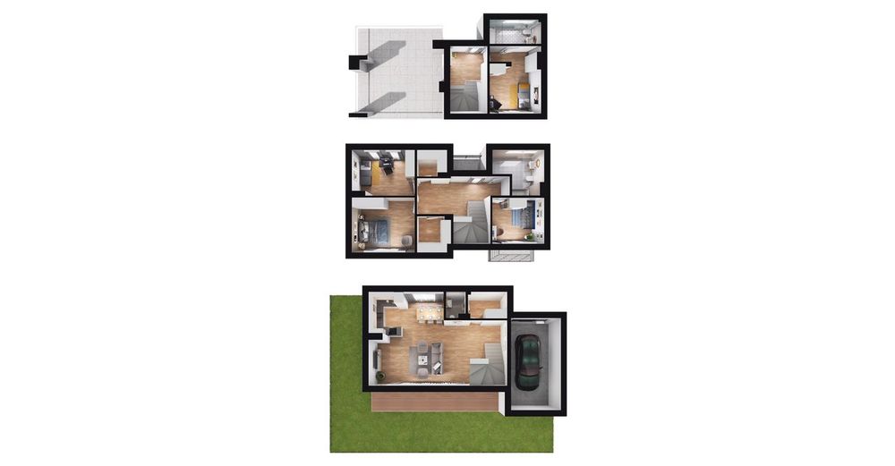 5-pokojowy dom 147m2 + ogródek Bezpośrednio