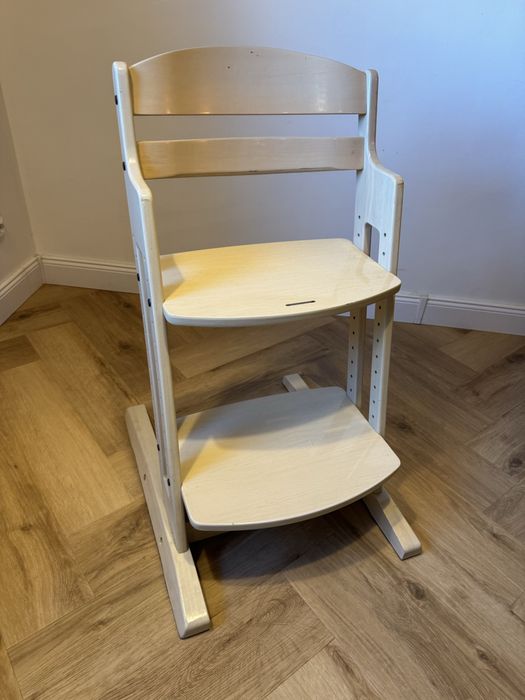 Danchair Krzesło Duńskie Rosnące Razem z Dzieckiem Regulowane Bielone