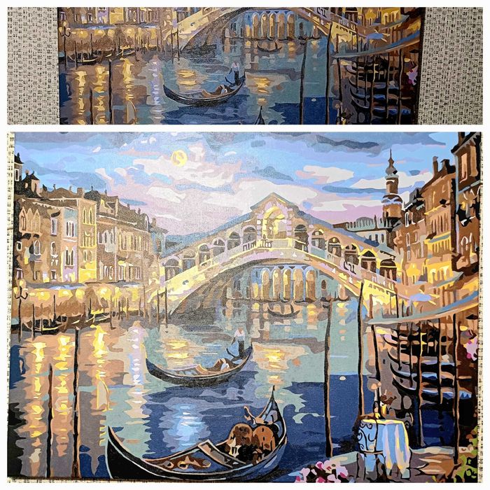 Нарисованная картина по номерам