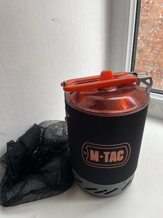 Пальник газовий з котелком M-Tac MTC-DM-S2CS