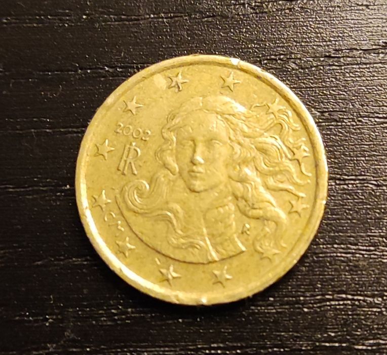 Moeda 10 cent Itália 2002