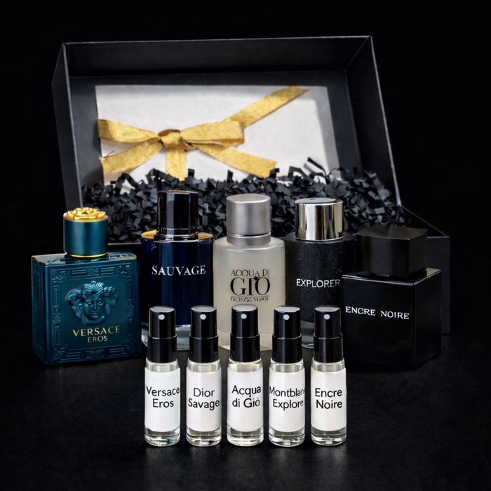 Сет з 5 різноманітних чоловічих парфумів