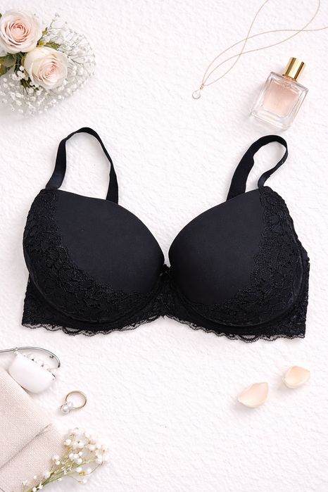 Biustonosz usztywniany 90G czarny