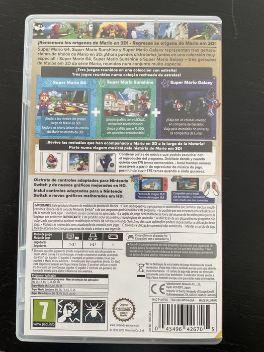 Super Mario 3D all stars nitendo switch