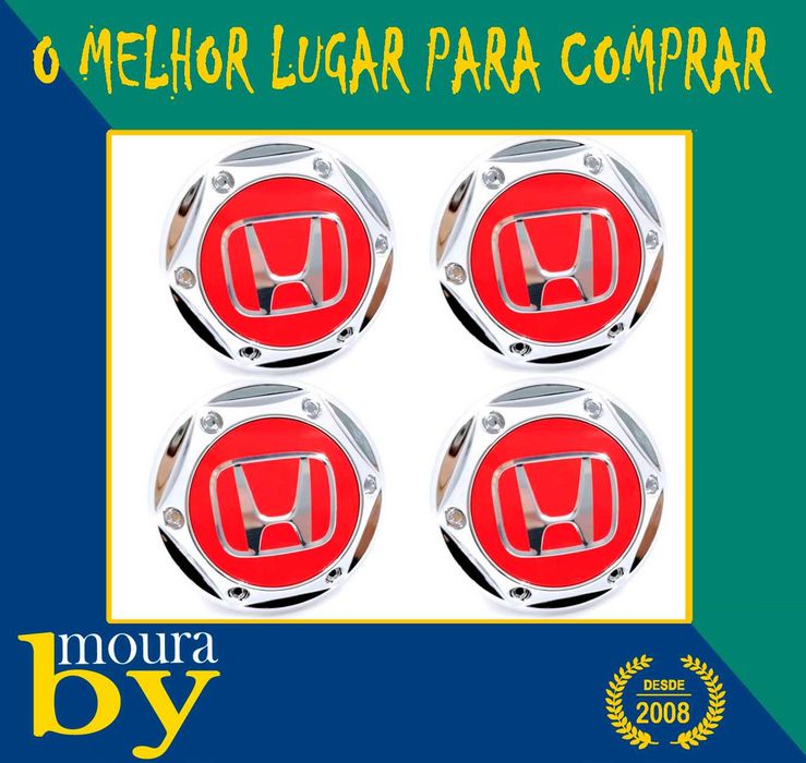 Centros de Roda Honda Emblemas traseiros dianteiros de volante