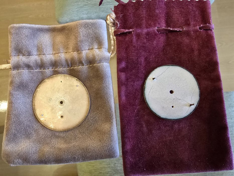 Mostradores de relógios de bolso Zenith e L.U.Chopard