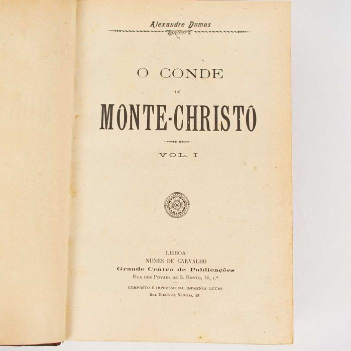 Livros "O Conde de Monte-Christo" - Alexandre Dumas