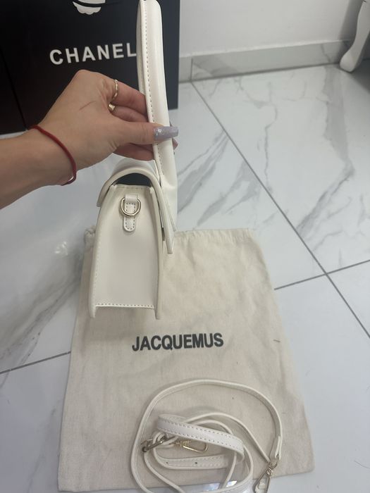 Torebka biala do reki torba skora