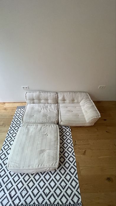 Sofá de chão 3 peças