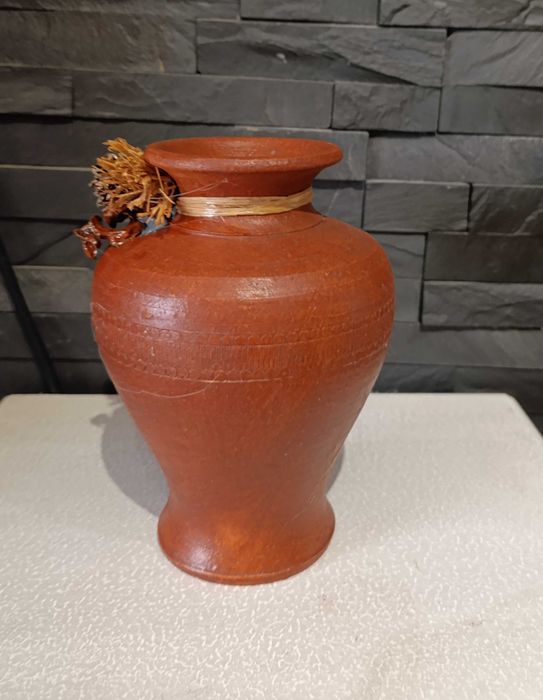 Jarrão Barro, elementos com Produtos da Natureza Tratados - Artesanal
