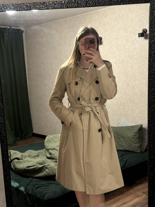 Тренч Massimo Dutti Italian fabric L, пальто , плащ