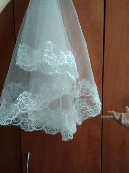 Красивая  фата для свадьбы