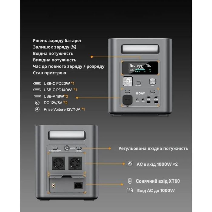 Зарядна станція AFERIY AF-BCP180 Nomad1800 1800W 1024Wh