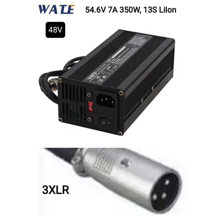 Якісний зарядний пристрій WATE 54,6В 7А 350W 13S liion