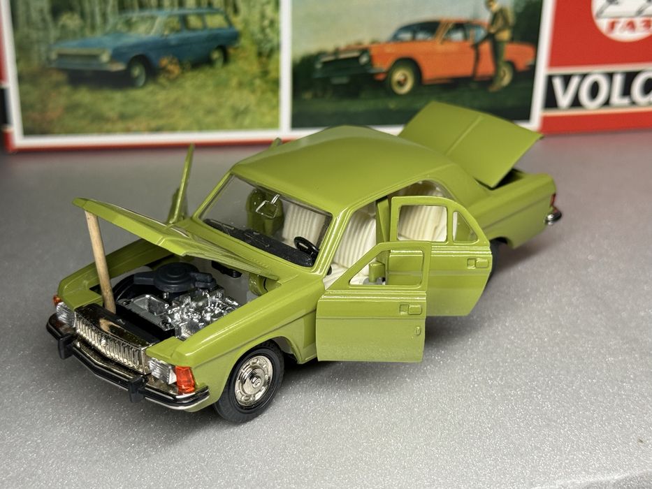 Газ 3102 Волга сделано в ссср модель автомобиля 1:43 фисташковая