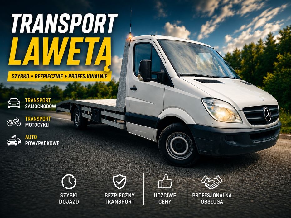 Autolaweta transport holowanie