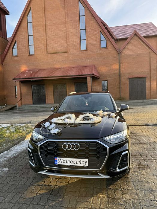 Auto do ślubu - piękne czarne Audi Q5