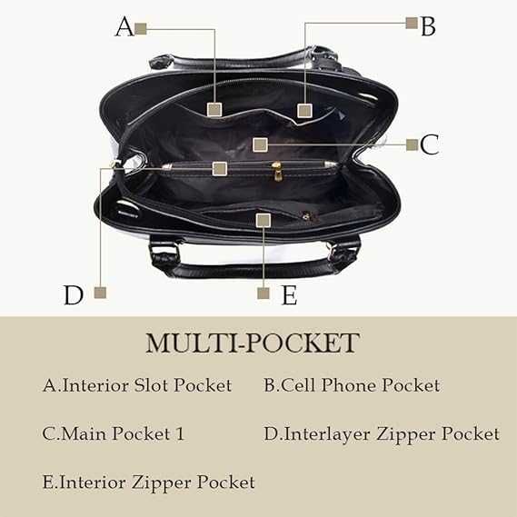 Czarna skórzana torebka BESTOU na ramię