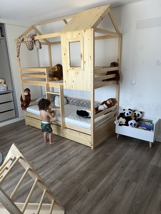 Beliche com 3 camas, 90x190cm