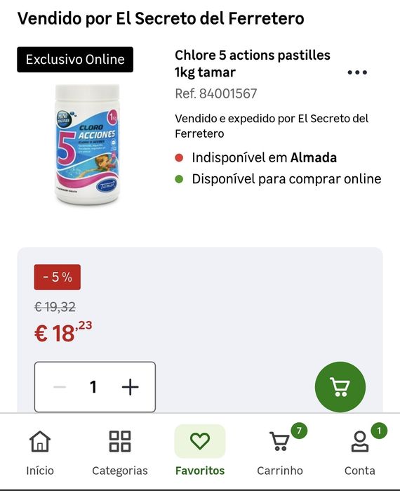 Pastilhas Cloro 5 Ações / Multifunções 20g para Piscina/Spa (Embalagem Praticamente Nova)