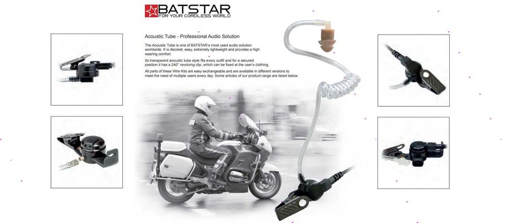 Гарнітура до рації мото, тактична BATSTAR ( Німеччина )