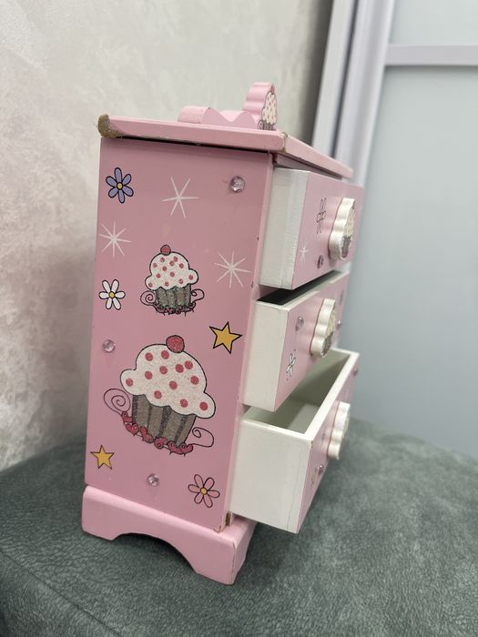 Комод іграшковий, игрушечный,для барбі,для кукол шкатулка