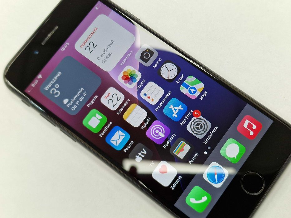 Iphone SE 2020/ 64GB/ Black/ Czarny/ Bat 87%/ Grade A-/ Gwarancja