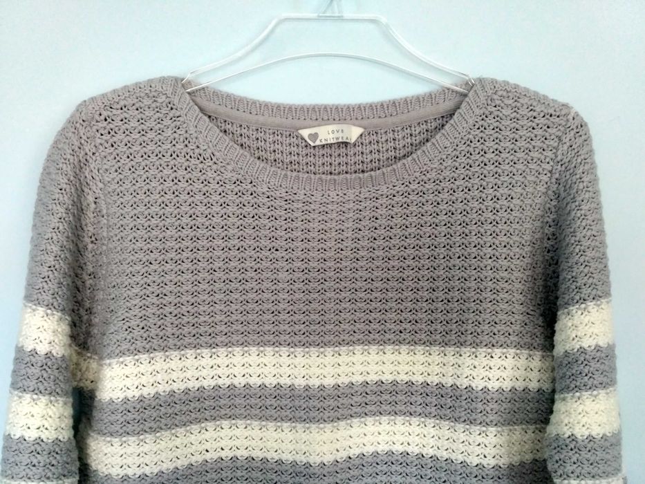 Sweter damski z rękawem 3/4 rozmiar XL
