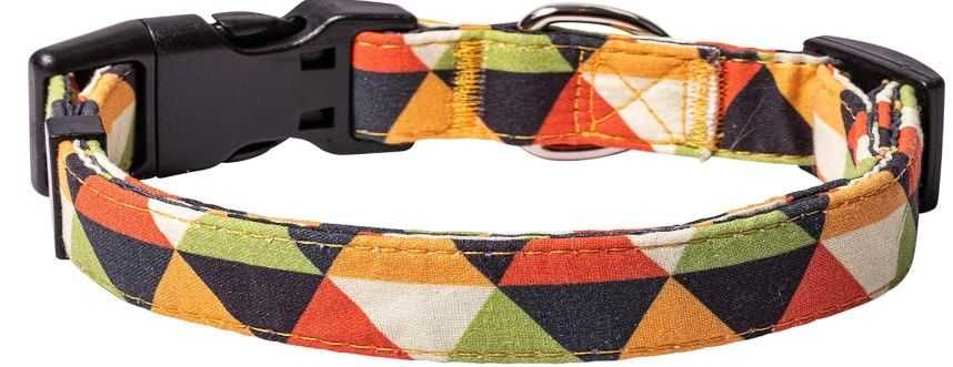 OBROŻA r. S dla małych psów materiałowa regulowana 25-35cm s481