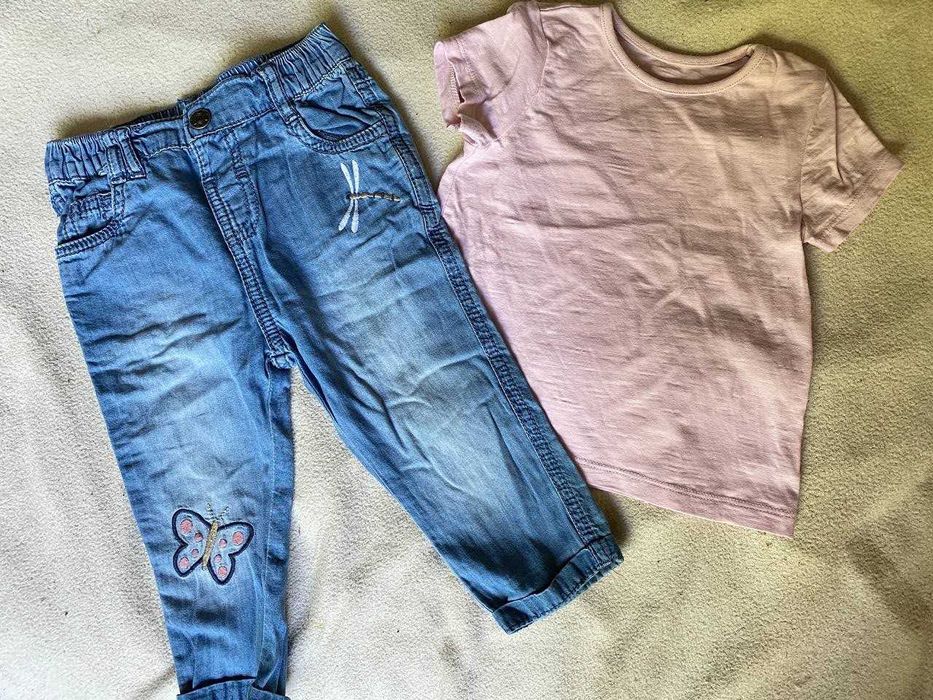 Пакет летней одежды на девочку 9-12 месяцев