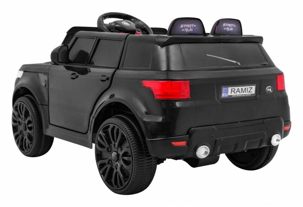Auto autko Pojazd Start Run Czarny samochód na akumulator elektryczny