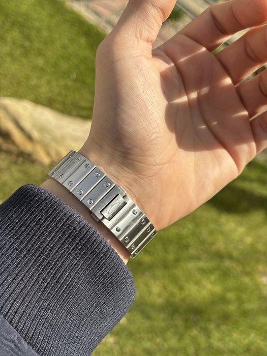 Cartier santos black dial