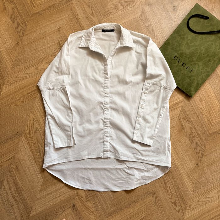 Biała damska koszula S Mohito oversize Pinterest śliczna elegancka