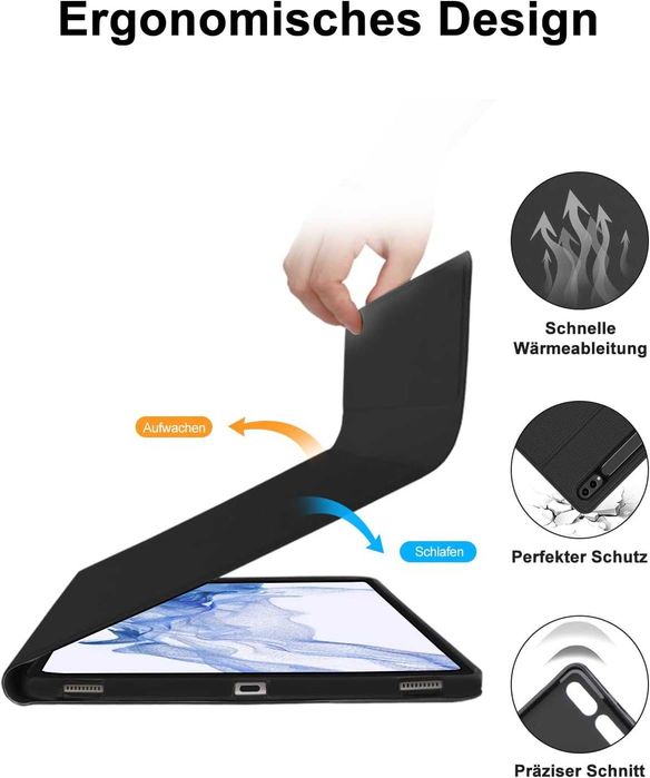 JADEMALL etui klawiatura Samsung Galaxy Tab S9 FE PLUS S7/S8 PLUS 12,4