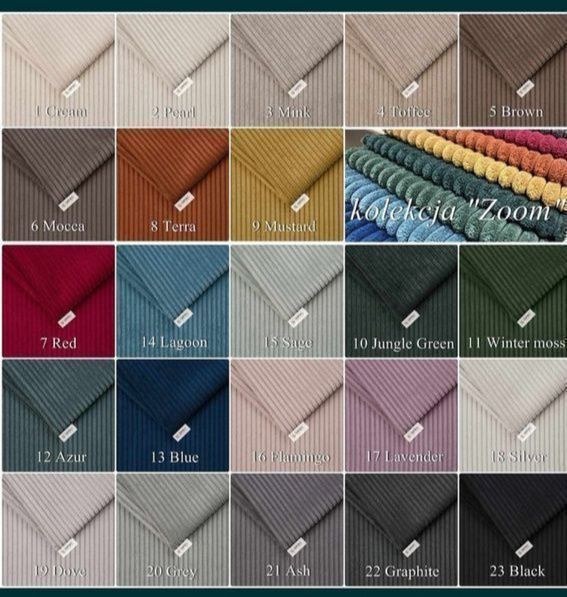 Narożnik z funkcją spania i pojemnikiem na pościel i