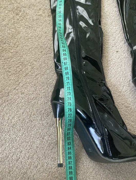 Сексі лакові ботфорти стріпи