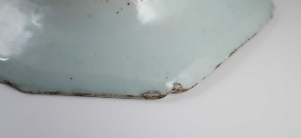 Travessa porcelana Azul e Branca da China Séc. XIX/XX