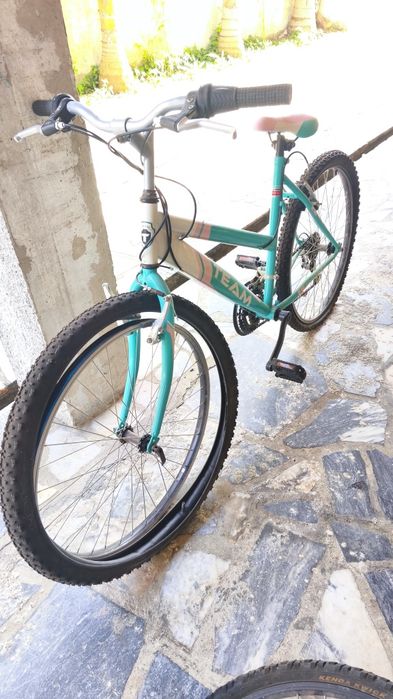 Bicicleta TEAM a precisar de pequenos arranjos.
