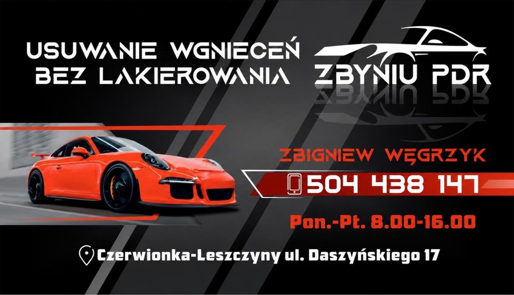 Zbyniu PDR Usuwanie wgnieceń bez lakierowania.