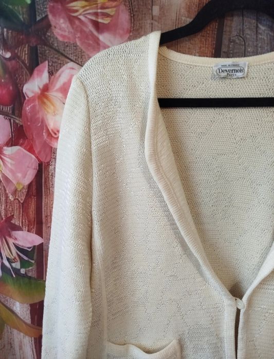 Devernois Paris M elegancki kardigan/żakiet – francuska marka premium