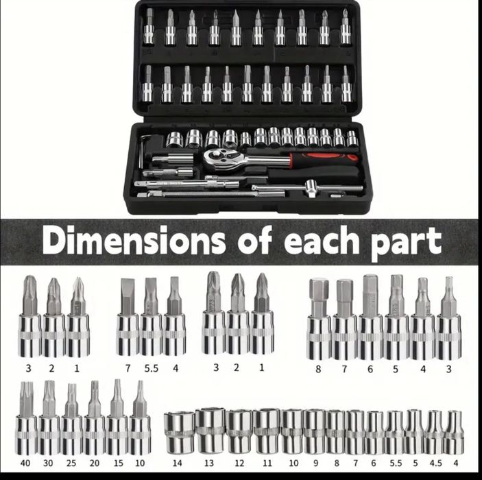 Kit de ferramentas em aço