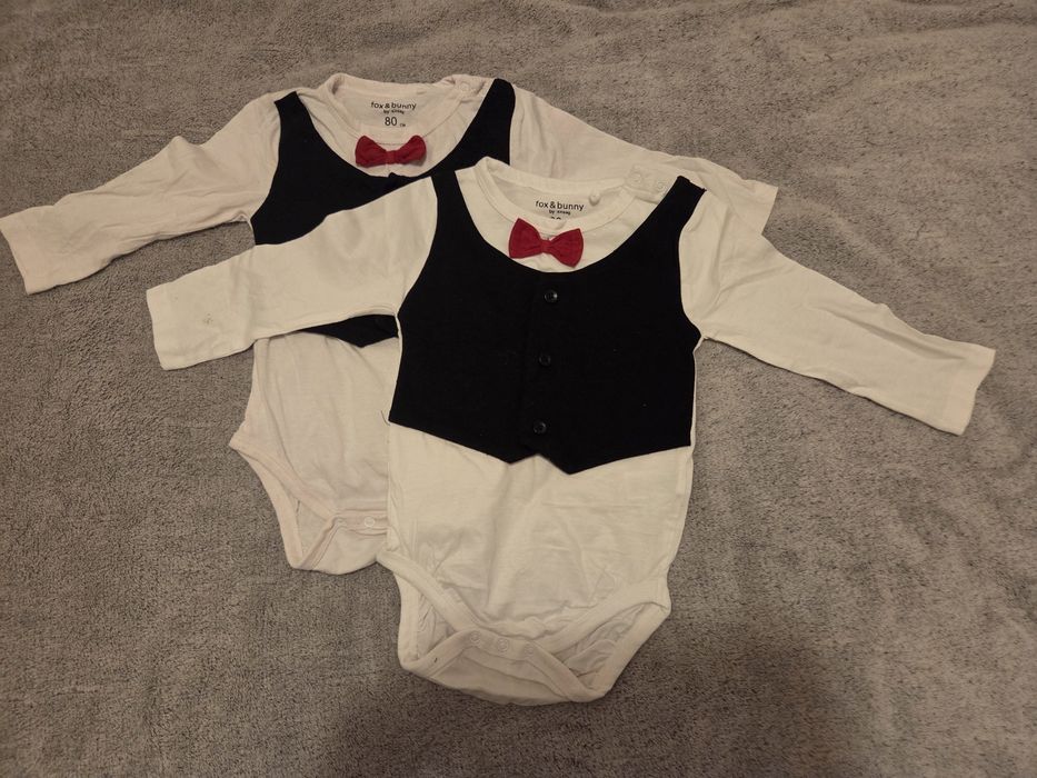 1 szy koszulobody z kamizelką rozm. 80