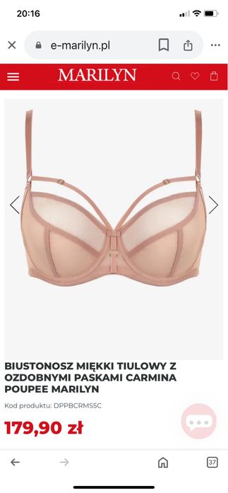 Biusyonosz 85 C  miekki z ozdobnymi paskami