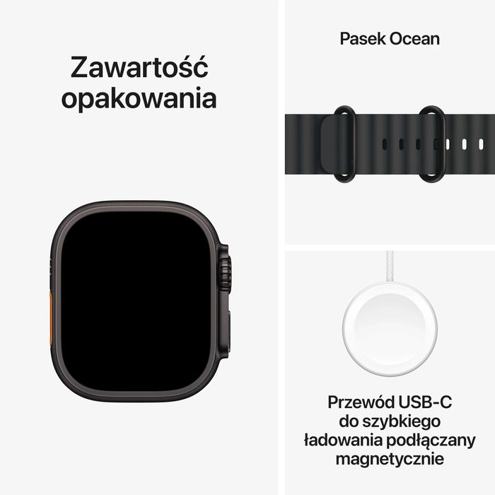 Apple Watch Ultra 2 GPS + Cellular 49 mm - Czarny | Premium | Raty 0%