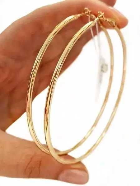 Позолоченные Серьги-Кольца (Разные Модели), Сережки-Кольца. Позолота