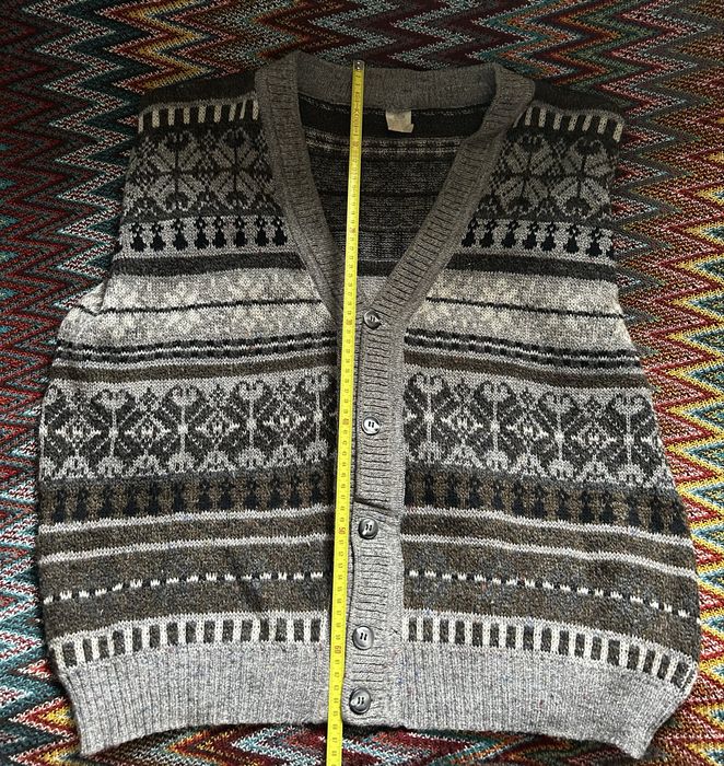 Vintage Sweter Made In Italy z wzorami Fair Isle Retro