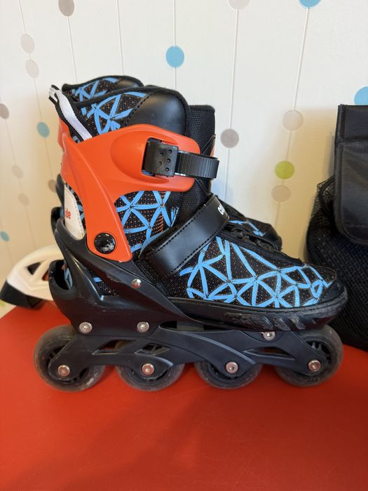 Zestaw rolki+ kask+ochraniacze